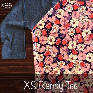 BNWT LuLaRoe Randy Raglan 3/4 sleeve